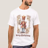 Weihnachts Wasserfarben-Nokcracker hinzufügen T-Shirt (Vorderseite)