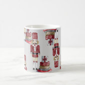 Weihnachts-Wasserfarben-Nutcracker-Muster Kaffeetasse (Mittel)