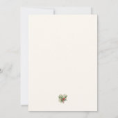 Weihnachts-Wasserfarben-Rentierkarte Feiertagskarte (Rückseite)