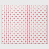 Weihnachts Wasserfarben, rote Bows und vertikale R Geschenkpapier (Flach)