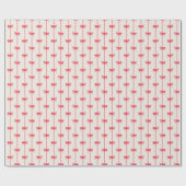 Weihnachts Wasserfarben, rote Bows und vertikale R Geschenkpapier (Flach)