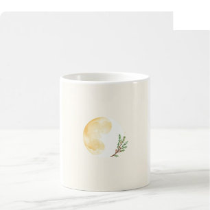 Weihnachts-Wasserfarben-Tasse - Gold & Creme Kaffeetasse