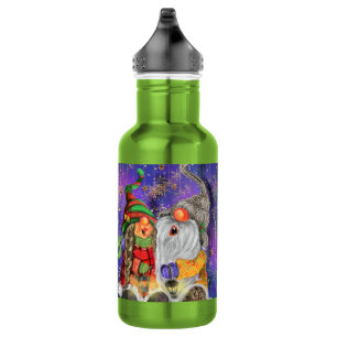 Weihnachts-Wasserflasche-Pärchen-Gnome-Singen Edelstahlflasche