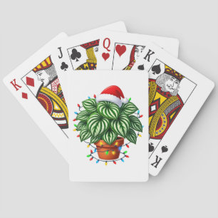  Weihnachts-Wassermelonen-Peperomia Argyreia Holid Spielkarten