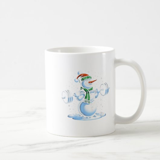 Weihnachts-Weighhieben Schneemann Winter Snowflake Kaffeetasse (Rechts)