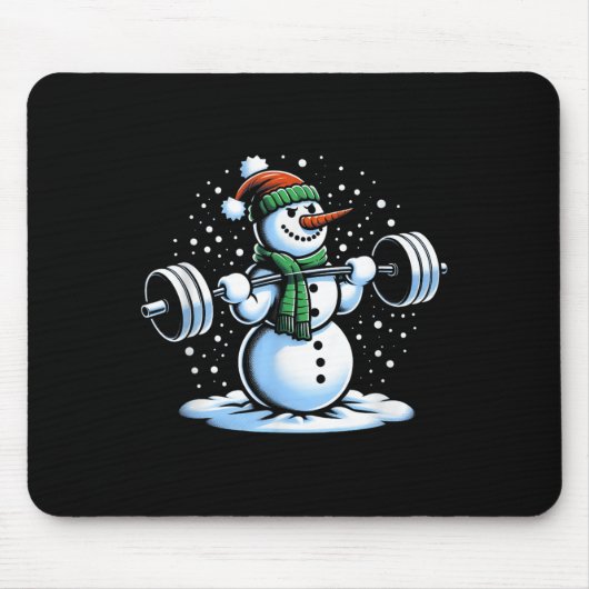 Weihnachts-Weighhieben Schneemann Winter Snowflake Mousepad (Vorne)