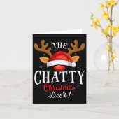 Weihnachts-Weihnachten-Hirsch Pjs Xmas Familie Mat Karte (Gelbe Blume)