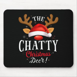 Weihnachts-Weihnachten-Hirsch Pjs Xmas Familie Mat Mousepad