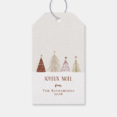 Weihnachts-Weihnachten-Paket Weinflasche Festlich Geschenkanhänger (Rückseite)