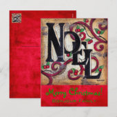 Weihnachts-Weihnachten ~ Postkarte (Vorne/Hinten)