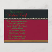 Weihnachts-Weihnachten ~ Postkarte / Einladung (Rückseite)