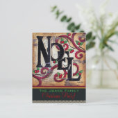 Weihnachts-Weihnachten ~ Postkarte / Einladung (Stehend Vorderseite)