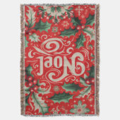 Weihnachts-Weihnachten Rot & Grün Decke (Vorderseite Vertikal)