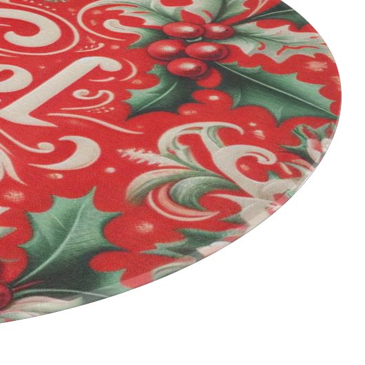 Weihnachts-Weihnachten Rot & Grün Schneidebrett (Ecke)