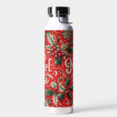 Weihnachts-Weihnachten Rot & Grün Trinkflasche (Links)