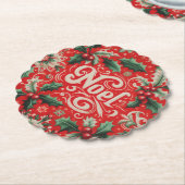 Weihnachts-Weihnachten Rot & Grün Untersetzer (angewinkelt)