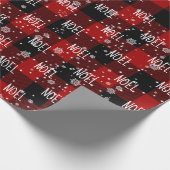 Weihnachts-WEIHNACHTEN-Text in Schneeflocken-Umsch Geschenkpapier (Ecke)