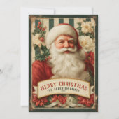 Weihnachts-Weihnachten Vintag Feiertagskarte (Vorderseite)