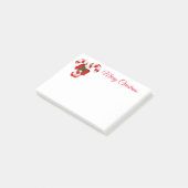 Weihnachts-Weihnachten-Weihnachten-Kerzenständer P Post-it Klebezettel (angewinkelt)