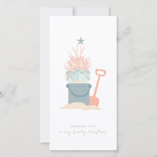 Weihnachts-Weihnachts-Foto am Meer Weihnachtskarte (Vorderseite)