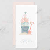 Weihnachts-Weihnachts-Foto am Meer Weihnachtskarte (Vorne/Hinten)