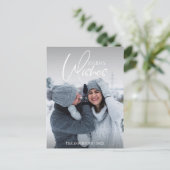 Weihnachts-Weihnachts-Foto Postkarte (Stehend Vorderseite)