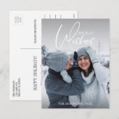 Weihnachts-Weihnachts-Foto Postkarte (Vorne/Hinten)