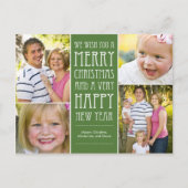 Weihnachts-Weihnachts-Fotokarte Postkarte (Vorderseite)