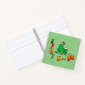 Weihnachts Weihnachts-Frosch Weihnachtsgeschenk Notizblock (Innenseite)