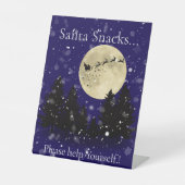 Weihnachts-Weihnachts-Party Snacks Sockelschild (Vorderseite)