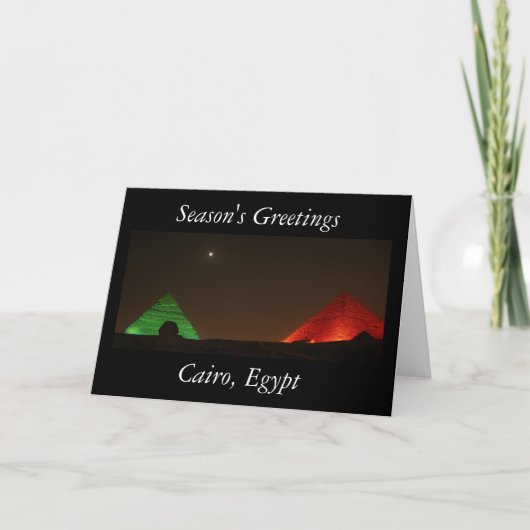 Weihnachts Weihnachts-Pyramide Notecard Feiertagskarte (Vorderseite)