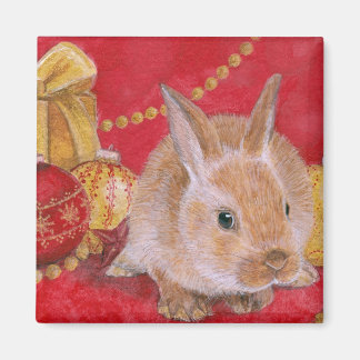 Weihnachts Weihnachts-Rabit-Weihnachtsfeier Magnet