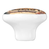 Weihnachts-Weihnachts-Strümpfe am Feuerplatz Keramikknauf (Seitenansicht)