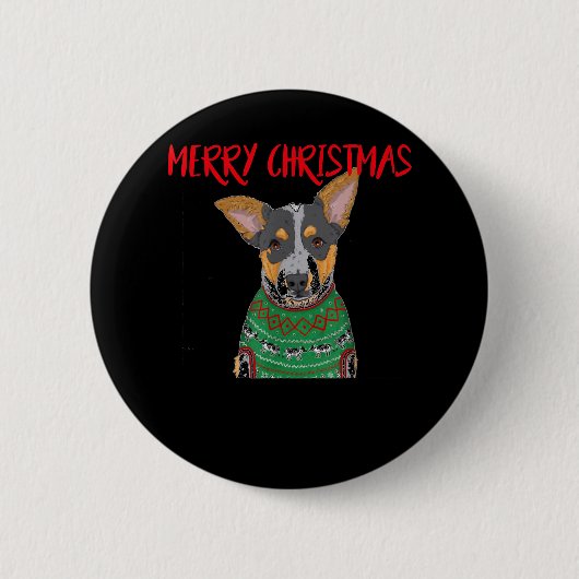Weihnachts Weihnachts-Sweater Xmas Weihnachten Button (Vorderseite)