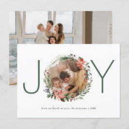 Weihnachts-Weihnachts-Weihnachtsfeiertag-Fotokarte Dankeskarte