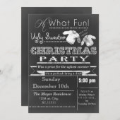 Weihnachts-Weihnachts-Weihnachtskalender Party läd Einladung (Vorne/Hinten)