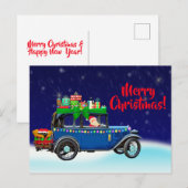 Weihnachts Weihnachts-Weihnachtspostkarte Postkarte (Vorne/Hinten)