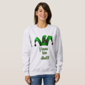 Weihnachts-Weihnachtsabuela Elf Sweatshirt (Vorne ganz)