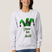 Weihnachts-Weihnachtsabuela Elf Sweatshirt (Vorderseite)