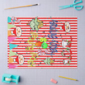 Weihnachts-Weihnachtsartikel zum Geburtstag glückl Seidenpapier (Basteln)