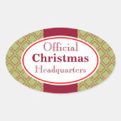 Weihnachts-Weihnachtsaufenthalt Sticker (Vorderseite)