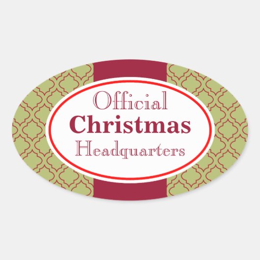 Weihnachts-Weihnachtsaufenthalt Sticker (Vorderseite)