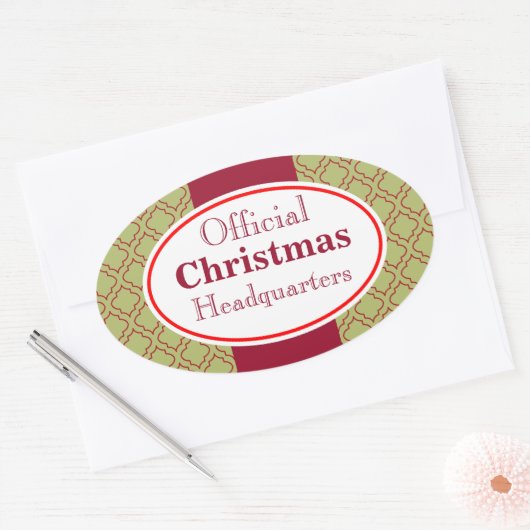 Weihnachts-Weihnachtsaufenthalt Sticker (Umschlag)