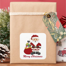 Weihnachts-Weihnachtsaufkleber Quadratischer Aufkleber