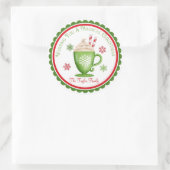 Weihnachts-Weihnachtsaufkleber Runder Aufkleber (Tasche)