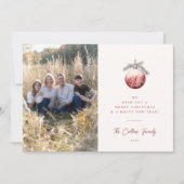 Weihnachts-Weihnachtsausstellung Fotokarte Feiertagskarte (Vorderseite)