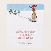 Weihnachts-Weihnachtsbaum 2022-Karte von Funny Ren (Innenseite Aufgefaltet)