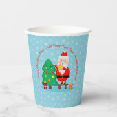 Weihnachts-Weihnachtsbaum 20xx Hinzufügen Text Pappbecher (Vorderseite)