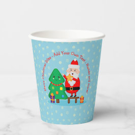 Weihnachts-Weihnachtsbaum 20xx Hinzufügen Text Pappbecher