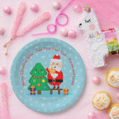 Weihnachts-Weihnachtsbaum 20xx Text 9" hinzufügen Pappteller (Party)